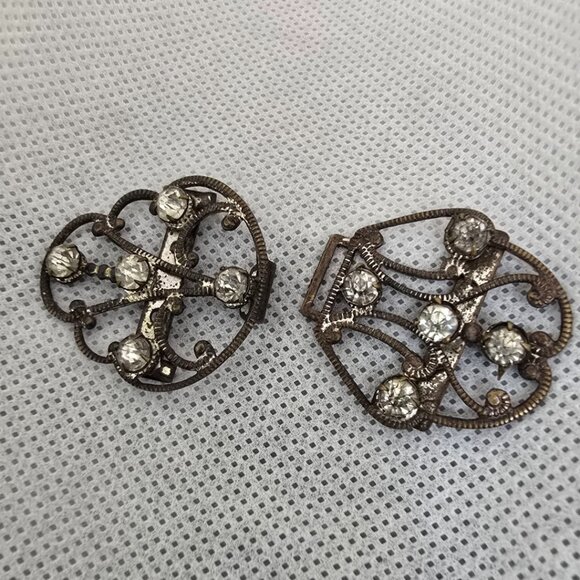 Art Nouveau Victorian Belt Buckle - Picture 1 of 4